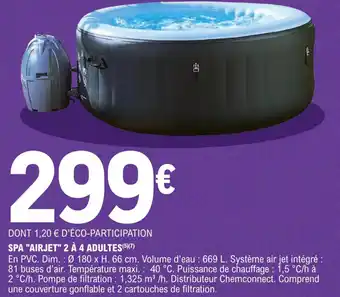 E.Leclerc SPA "AIRJET" 2 À 4 ADULTES (5)(7) offre