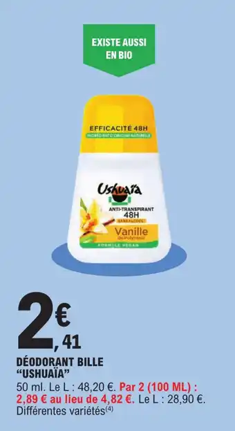 E.Leclerc DÉODORANT BILLE "USHUAÏA" offre