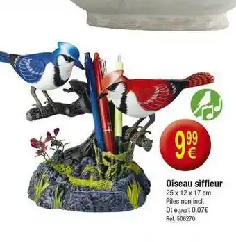 Kandy Oiseau Siffleur offre