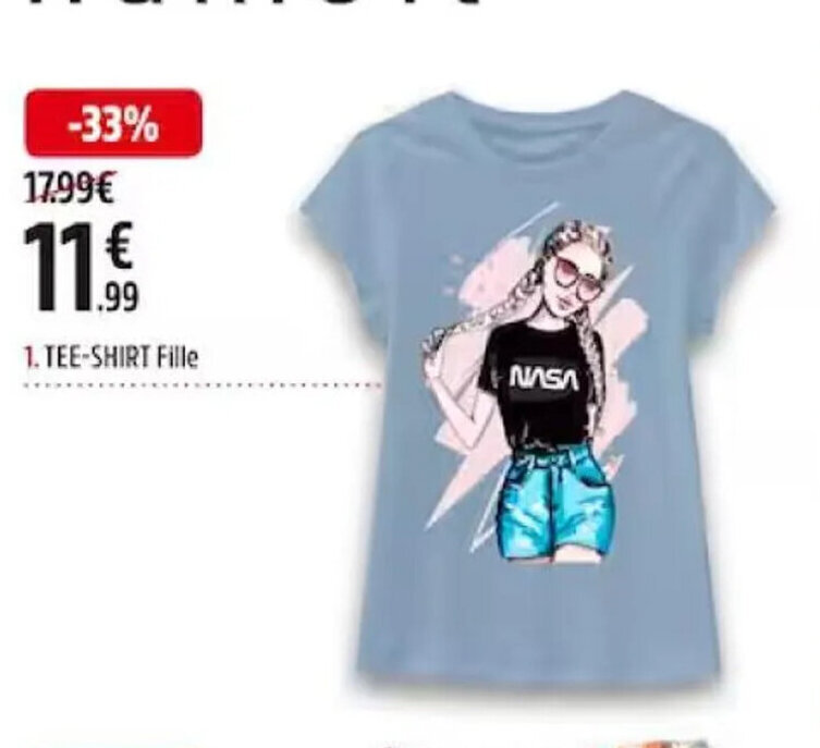 Promo TEE SHIRT Fille chez Intersport