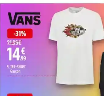 Intersport VANS TEE-SHIRT Garçon offre