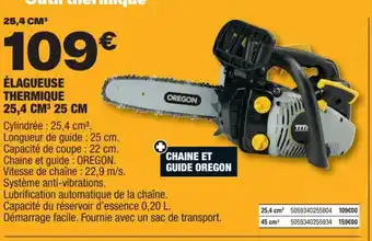 Brico Dépôt ÉLAGUEUSE THERMIQUE 25,4 CM³ 25 CM offre