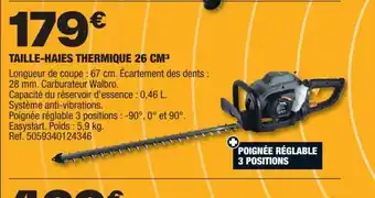 Brico Dépôt TAILLE-HAIES THERMIQUE 26 CM³ offre