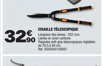 Brico Dépôt CISAILLE TÉLESCOPIQUE offre