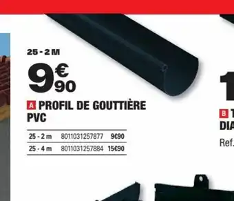 Brico Dépôt PROFIL DE GOUTTIÈRE offre