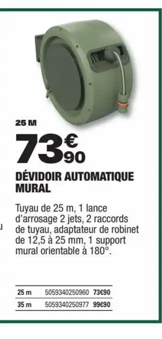 Brico Dépôt DÉVIDOIR AUTOMATIQUE MURAL offre