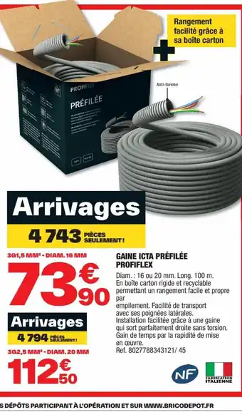 GAINE ICTA PRÉFILÉE PROFIFLEX
