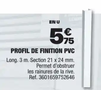 Brico Dépôt PROFIL DE FINITION PVC offre