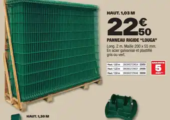 Brico Dépôt PANNEAU RIGIDE "LOUGA" offre