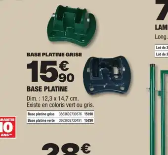 Brico Dépôt BASE PLATINE offre