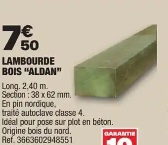 Brico Dépôt LAMBOURDE BOIS "ALDAN" offre