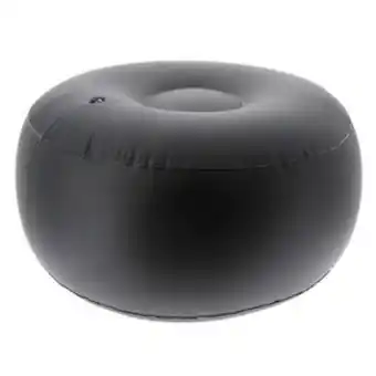 La Foir'Fouille Pouf gonflable en velours - ø 53 cm x h 23 cm - miel - k.koon offre