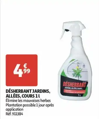 Auchan Desherbant jardins, allees, cours 1l offre