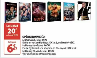 Auchan Operation dvd offre