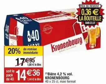 Cora x Carrefour Bière kronenbourg offre