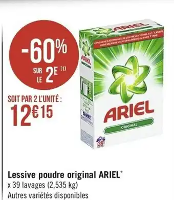 Casino Supermarchés Lessive poudre original ariel offre