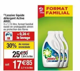 Cora x Carrefour Lessive liquide ariel offre