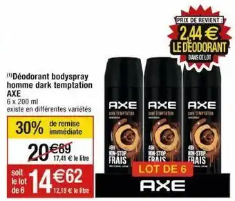 Cora x Carrefour Déodorant axe offre