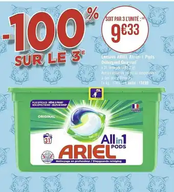 Casino Supermarchés Lessive ariel all-in-1 pods offre