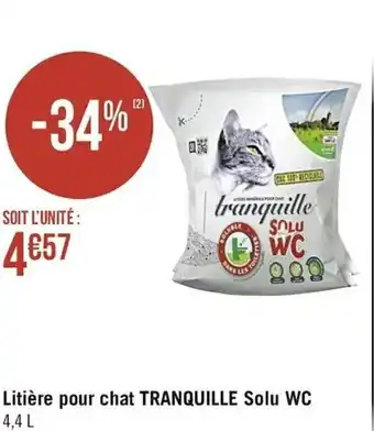Casino Supermarchés Litière pour chat tranquille solu WC offre