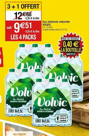 Cora x Carrefour Eau Minérale NATURELLE VOLCANIQUE offre