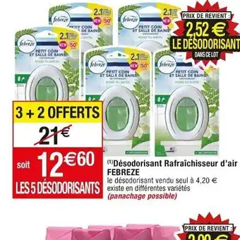 Cora x Carrefour (1)Désodorisant Rafraîchisseur d'air FEBREZE offre