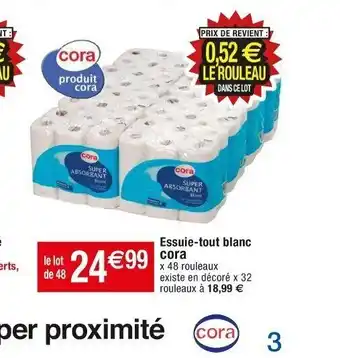 Cora x Carrefour Essuie-tout décoré offre