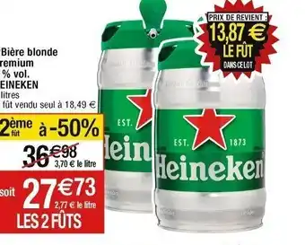 Cora x Carrefour (¹)Bière blonde Premium 5% vol. HEINEKEN offre