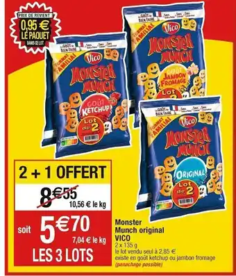 Cora x Carrefour Monster Munch original offre