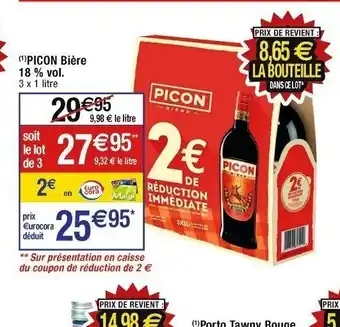 Cora x Carrefour (1) PICON Bière offre