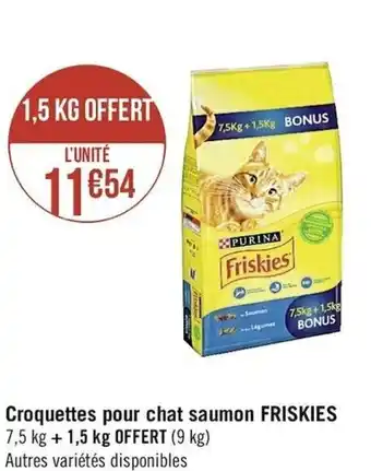 Croquettes pour chat saumon friskies