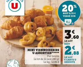 Super U U assorties mini viennoiseries offre