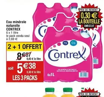 Cora x Carrefour Eau minérale naturelle CONTREX offre
