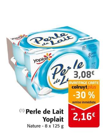 Colruyt Yoplait perle de lait offre