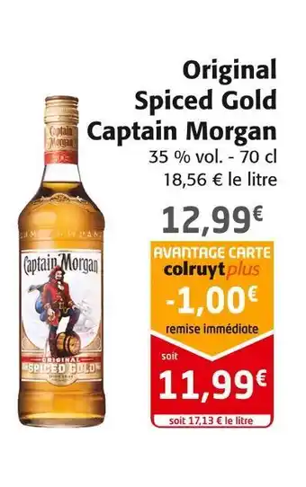 Colruyt Captain morgan original spiced gold offre