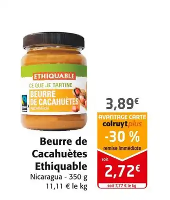 Ethiquable beurre de cacahuètes