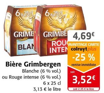 Colruyt Grimbergen bière offre