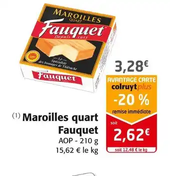 Fauquet maroilles quart