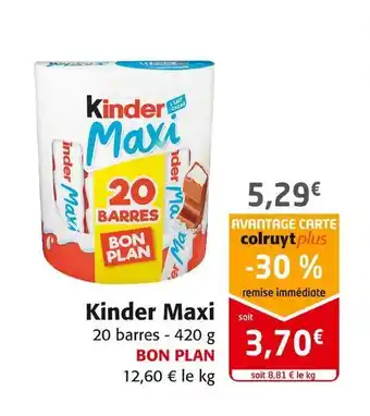 Colruyt Kinder kinder maxi offre