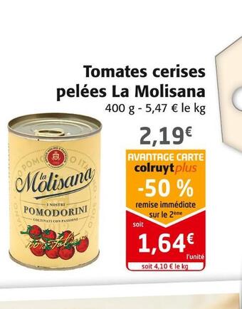 Colruyt La molisana tomates cerises pelées offre