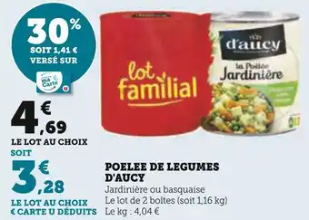 Super U D'aucy poelee de legumes offre