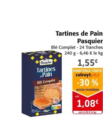 Pasquier tartines de pain