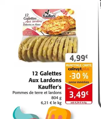 Colruyt Kauffer's 12 galettes aux lardons offre