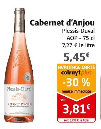 Colruyt Plessis duval cabernet d’anjou offre