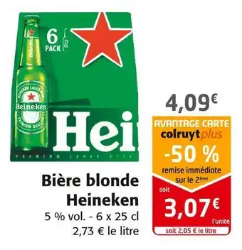 Colruyt Heineken bière blonde offre