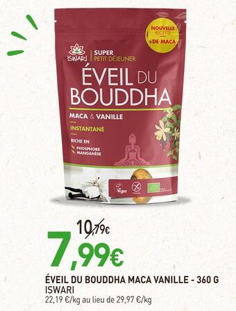 naturéO Iswari éveil du bouddha maca vanille offre