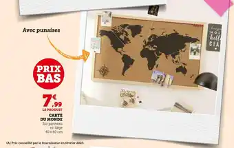 Hyper U Carte du monde offre
