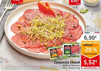 Colruyt Charal carpaccio offre
