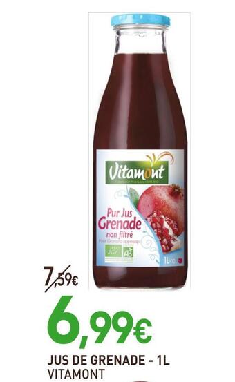naturéO Vitamont jus de grenade offre