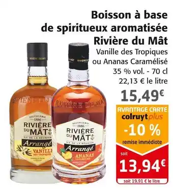 Colruyt Rivière du mât boisson à base de spiritueux aromatisée offre